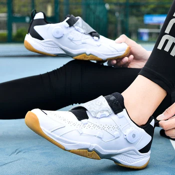 Новая обувь для бадминтона, мужская и женская уличная профессиональная спортивная обувь для волейбола, эластичная легкая обувь для тренировок по настольному теннису