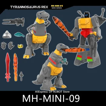 НОВАЯ трансформационная игрушка MHZ TOYS MH-MINI-09 MINI09 Grimlock 2.0 KO NA H44, миниатюрная фигурка с коробкой