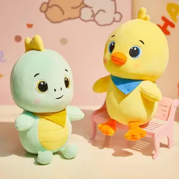 Новейшая мультяшная плюшевая игрушка Kawaii Animal Yellow Chick Doll Детский креативный Динозавр Кукла-Пингвин Игрушка для детей Рождественский подарок
