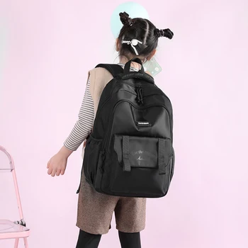 Новейший повседневный рюкзак для отдыха 2023 года, большие карманы, милая водонепроницаемая сумка для студентов, школьниц, холщовая сумка через плечо для женщин