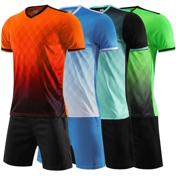 Новые комплекты футбольных майок и шорт 2021 года для взрослых, мальчиков и девочек, Футбольная форма на заказ, Футбольный тренировочный спортивный костюм 3XS-3XL