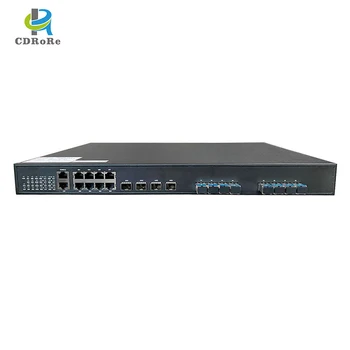 Новый 10GE 8-портовый Коммутатор веб-управления Интеллектуальной сетью EPON OLT, Оптоволоконное Оборудование 1:64, Совместимое С Hua Wei ONU Max 512