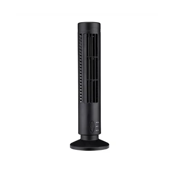 Новый USB-башенный вентилятор, безлопастный вентилятор, башенный электрический вентилятор, Мини-вертикальный кондиционер, безлопастный стоячий вентилятор, Черный