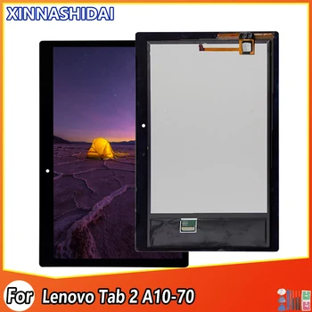 Новый ЖК-дисплей для Lenovo Tab A10-70 A7600 A7600-F A7600-H A7600F A7600H ЖК-дисплей С сенсорным экраном В сборе Замена Черный