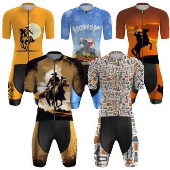 Новый Западный Ковбой 2023 Забавный Комплект Из Джерси Для Велоспорта Мужская Техасская Ковбойская Велосипедная Одежда Рубашка Для Шоссейного Велосипеда MTB Maillot Ciclismo Hombre