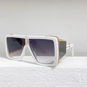Новый Итальянский люксовый бренд Женских солнцезащитных очков Streampunk Square Винтажные Мужские очки Дизайнерские Элегантные Модные очки Унисекс