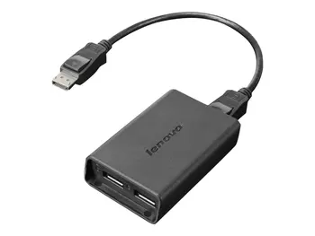 НОВЫЙ кабель-адаптер Lenovo DisplayPort к Dual DisplayPort Video 0B47092 03T6632 0B62845 концентратор 3840 x 2160 dp от 1dp до 2dp