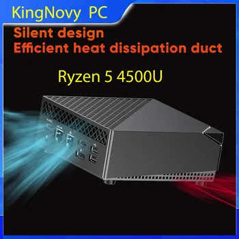 Новый Мини-ПК NUC AMD Ryzen 7 3750H 5 4500U Vega Graphic 2 * DDR4 NVMe SSD Настольный Игровой компьютер Windows 11 Pro 3x4 K HTPC WiFi BT