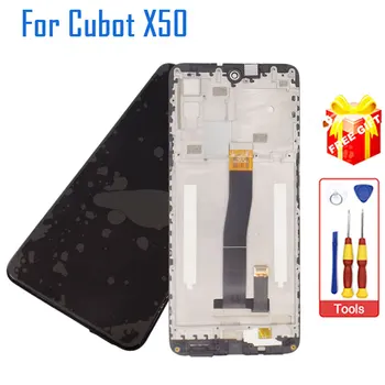 Новый оригинальный ЖК-дисплей CUBOT X50 + сенсорный экран + Рамка в сборе Аксессуары для цифрового преобразователя для смартфона Cubot X50