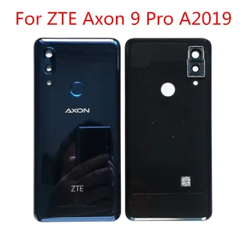 Новый Оригинальный чехол для мобильного телефона ZTE Axon 9 Pro A2019 с синими корпусами аккумуляторов, задняя крышка корпуса + кнопка датчика отпечатков пальцев