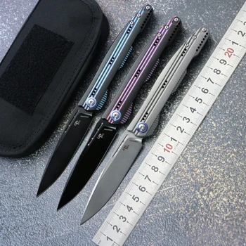 Новый складной нож CH Journey Outdoor с лезвием M390 и титановой ручкой для кемпинга, охоты, рыбалки, треккинга, кухни для выживания, фруктового EDC инструмента