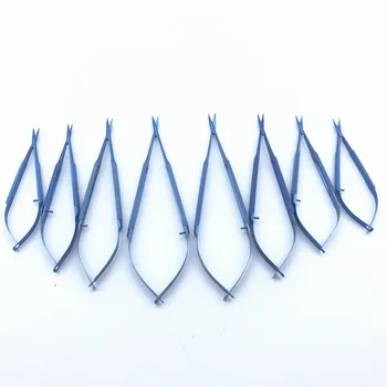 Ножницы для микророговицы, Офтальмологические ножницы, титановые Ветеринарные хирургические инструменты 12,5-18 см