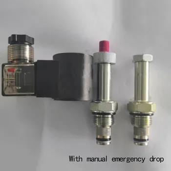 нормально закрытый электромагнитный патронный клапан для подъемной гидравлической пластины, аксессуары, клапан для поддержания давления, разгрузочный клапан