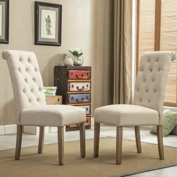 Обеденный стул Roundhill Furniture Habit, комплект из 2-х, коричневый