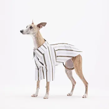 Одежда для маленьких и больших собак, Летняя Полосатая рубашка для собак, одежда для борзой Whirbit Wilmar, дизайнерский костюм для собак, одежда для собак