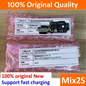 Оригинал для Xiaomi Mi MIX2S, MIX 2S, USB-плата для зарядки, гибкий кабель, разъем для док-станции, микрофон, поддержка IC мобильного телефона, быстрое зарядное устройство