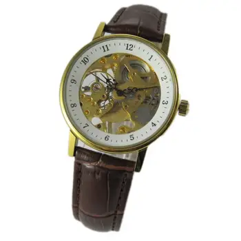 Оригинальные механические часы с полым механизмом, полностью прозрачные мужские механические часы, модные оригинальные часы