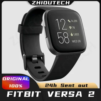 Оригинальные умные часы Fitbit Versa 2 Монитор сна Упражнения при ходьбе Фитнес Спорт Умный браслет Цветной Экран Пульсометр