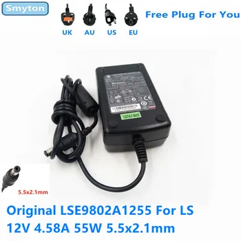 Оригинальный адаптер переменного тока Зарядное Устройство для LI SHIN LS 12V 4.58A 55W Источник питания ЖК-монитора LSE9802A1255
