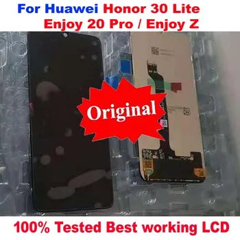 Оригинальный Лучший ЖК-дисплей Сенсорная панель Дигитайзер экрана в сборе Сенсор для Huawei Honor 30 Lite Enjoy 20 Pro / Enjoy Z Pantalla