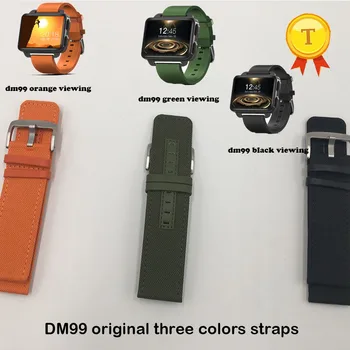 оригинальный ремешок для часов зеленый оранжевый черный кожаный ремень ремешок для смарт-часов dm99 наручные часы телефон часы часовой ремешок на запястье