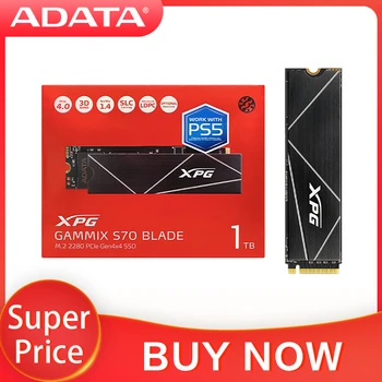 Оригинальный Твердотельный Накопитель ADATA XPG GAMMIX S70 BLADE SSD 1 ТБ 2 ТБ Внутренний Твердотельный Диск Жесткий Диск M.2 2280 PCle Gen4x4 SSD Для Настольного Ноутбука