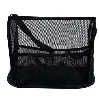 Очень вместительный автомобильный сетчатый карман, держатель для сумочки между сиденьями - автомобильный сетчатый органайзер большой емкости (черный)