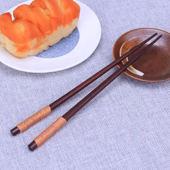 Палочки для еды ручной работы из натурального дерева, палочки для суши из красного сандалового дерева, Китайско-Корейские палочки для еды, посуда для дома