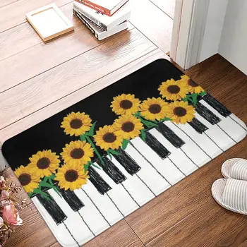 Пианино подсолнухи коврик для ванной клавиатура коврик для гостиной коврик для входной двери домашний декор