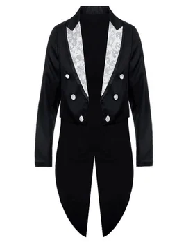 Плюс Размер 6XL Длинные Смокинги Куртки Блейзер Черный Мужской Деловой Тонкий Блейзер Hommes Повседневный Свадебный Смокинг Костюм Пальто