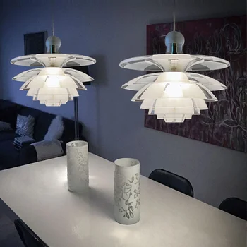 Подвесные светильники Новая светодиодная хрустальная люстра акриловое декоративное освещение столовой для живого острова