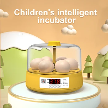 Полноавтоматический Инкубатор D2 с 6 Яйцами, Инкубаторная Машина Для Контроля Температуры И Влажности, Инкубатор Для Выращивания Цыплят, Уток, Перепелов, Птичья Брудерная Ферма