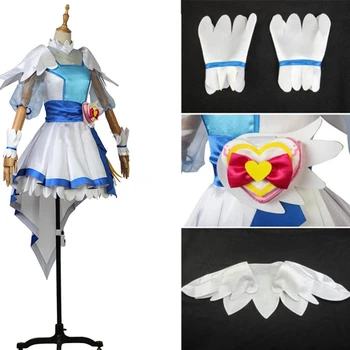 полный комплект костюма для взрослых аниме Pretty Cure Precure Hugtto!Cure Ange Yakushiji Saaya платье для косплея