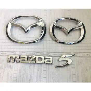Полный комплект передних и задних логотипов для автомобиля mazda 5 эмблемы mazda