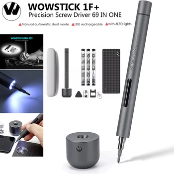 Портативная электрическая отвертка Wowstick, комплект аккумуляторных отверток, светодиодная электрическая отвертка