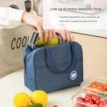 Портативные сумки для бенто Eason, водонепроницаемая сумка-холодильник для ланча, Термоизоляционная сумка для хранения продуктов, термосумка для пикника для студентов