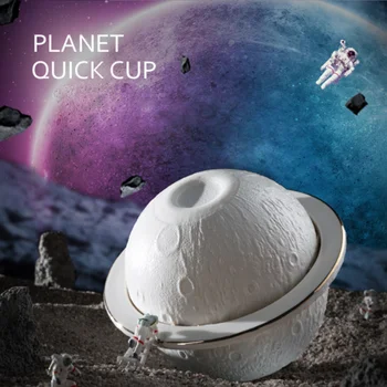 Портативный керамический чайный набор Planet Quick Cup на одну чайную чашку с 3 чашками, Дорожный чайный набор с дорожной сумкой, Подарочная посуда для чая