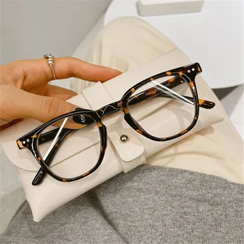Прозрачная оправа для компьютерных очков Для женщин и мужчин, Круглые очки с защитой от синего света, Блокирующие очки, Модные оптические очки для очков