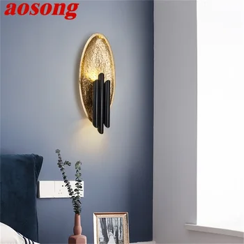 Простой настенный светильник AOSONG в постмодернистском стиле, креативные светильники в скандинавском стиле, декоративные для дома, гостиной, бра