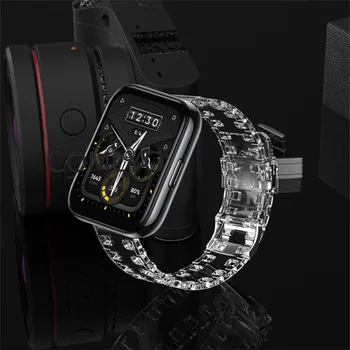 Ремешок для Realme Watch 2 Pro, силиконовый прозрачный ремешок Glacier, браслет для смарт-часов Realme Watch S Pro.