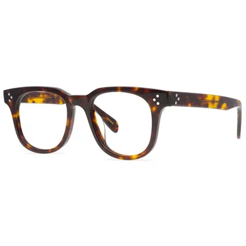 Ретро квадратная модная оправа для очков, высококачественные очки для женщин и мужчин при пресбиопии, ацетатные очки для близорукости, индивидуальные очки для близорукости.