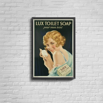 Роскошное туалетное мыло Винтажный рекламный плакат Печать плаката на холсте Украшение для домашней настенной живописи (без рамки)