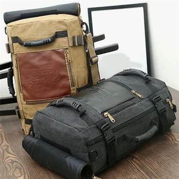 Рюкзак для путешествий, Многофункциональный рюкзак для путешествий, Мужской рюкзак Rugzak, 4 цвета, Холст, Школьный рюкзак для студентов колледжа 2020