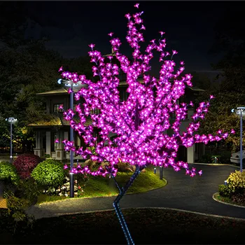 Светодиодная Лампа Cherry Blossom Tree Light Наружная Водонепроницаемая Елка, 5 Футов, 480 светодиодов Розового Зеленого Белого Синего Цвета для Рождественского Праздника Свадьбы