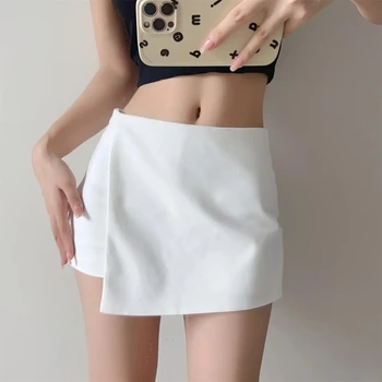 Сексуальная женская спортивная юбка для тенниса с высокой талией, повседневные спортивные шорты для бега, юбка, однотонные дышащие шорты для фитнеса
