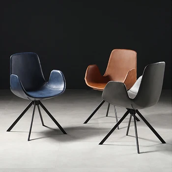 Скандинавские Железные Художественные стулья для гостиной Современная минималистичная Бытовая мебель Для офиса на открытом воздухе Роскошный Ресторанный стул для столовой
