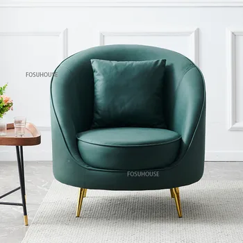 Скандинавское кресло для гостиной, легкое Роскошное кресло для односпального дивана, кресло для спальни, кресло-тигр для отдыха, Минималистская домашняя мебель для небольшой квартиры