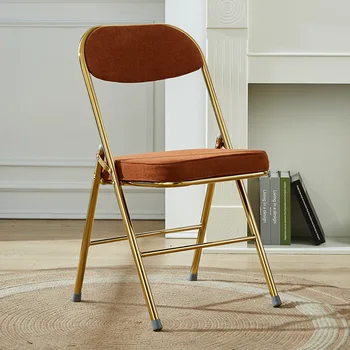 Складные дизайнерские Кухонные Обеденные стулья для гостиной, Одноместные Обеденные стулья для отдыха, Передвижное Акцентное кресло, Мебель для столовой YX50DC