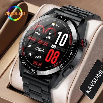 Смарт-Часы Мужские 8G Память Локальный Музыкальный Плеер 454 *454 AMOLED Экран Bluetooth Вызов Спортивные Мужские Умные Часы Для Samsung Huawei ios