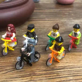 Совместим с фигурками-головоломками LEGO 4719, забавными фигурками из строительных блоков с мелкими частицами, настольными игрушками для украшения столешницы